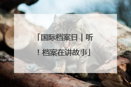 国际档案日｜听！档案在讲故事