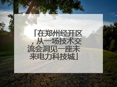 在郑州经开区，从一场技术交流会洞见一座未来电力科技城
