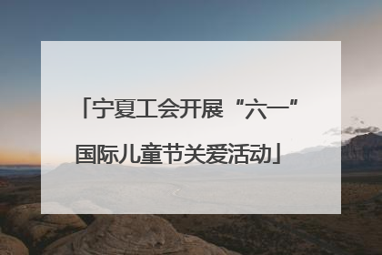 宁夏工会开展“六一”国际儿童节关爱活动