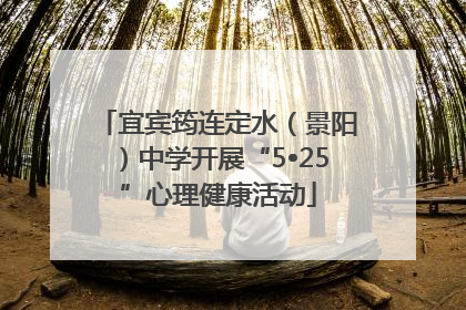 宜宾筠连定水（景阳）中学开展“5•25”心理健康活动