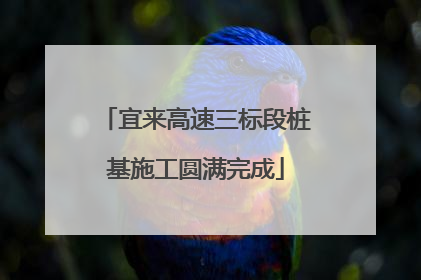 宜来高速三标段桩基施工圆满完成