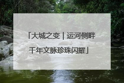 大城之变｜运河侧畔 千年文脉珍珠闪耀