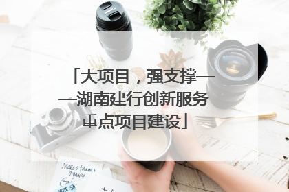 大项目，强支撑——湖南建行创新服务重点项目建设