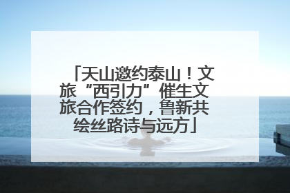 天山邀约泰山！文旅“西引力”催生文旅合作签约，鲁新共绘丝路诗与远方