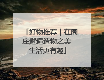好物推荐｜在周庄邂逅造物之美 生活更有趣