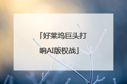 好莱坞巨头打响AI版权战
