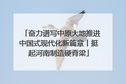 奋力谱写中原大地推进中国式现代化新篇章丨挺起河南制造硬脊梁