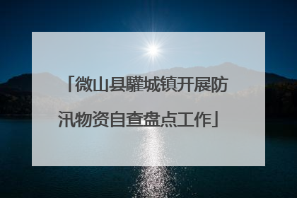 微山县驩城镇开展防汛物资自查盘点工作