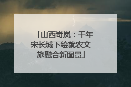 山西岢岚：千年宋长城下绘就农文旅融合新图景