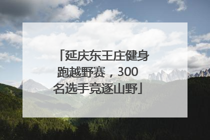 延庆东王庄健身跑越野赛，300名选手竞逐山野