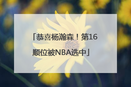 恭喜杨瀚森！第16顺位被NBA选中