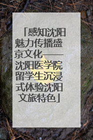 感知沈阳魅力传播盛京文化——沈阳医学院留学生沉浸式体验沈阳文旅特色