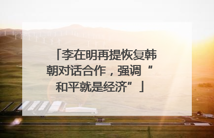 李在明再提恢复韩朝对话合作，强调“和平就是经济”