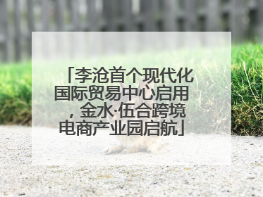 李沧首个现代化国际贸易中心启用，金水·伍合跨境电商产业园启航