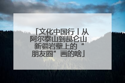 文化中国行丨从阿尔泰山到昆仑山 新疆岩壁上的“朋友圈”画的啥