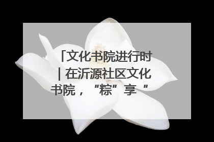 文化书院进行时｜在沂源社区文化书院，“粽”享“端午”美好时光