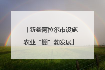 新疆阿拉尔市设施农业“棚”勃发展