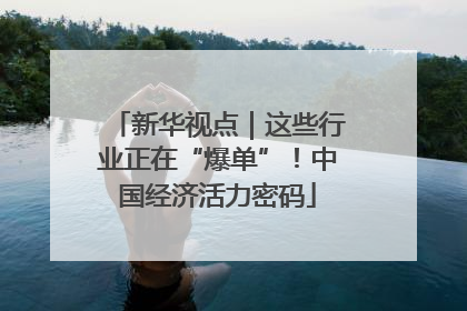 新华视点｜这些行业正在“爆单”！中国经济活力密码