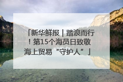 新华鲜报｜踏浪而行！第15个海员日致敬海上贸易“守护人”