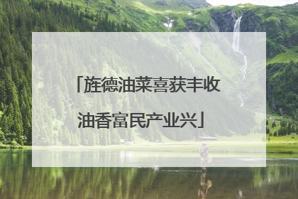 旌德油菜喜获丰收 油香富民产业兴