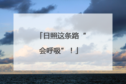 日照这条路“会呼吸”！
