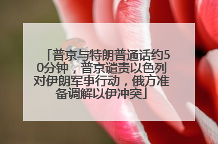 普京与特朗普通话约50分钟，普京谴责以色列对伊朗军事行动，俄方准备调解以伊冲突