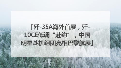 歼-35A海外首展，歼-10CE低调“赴约”，中国明星战机组团亮相巴黎航展
