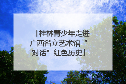 桂林青少年走进广西省立艺术馆“对话”红色历史