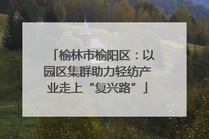 榆林市榆阳区：以园区集群助力轻纺产业走上“复兴路”