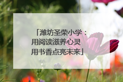 潍坊圣荣小学：用阅读滋养心灵 用书香点亮未来
