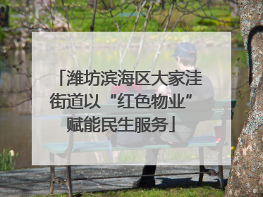 潍坊滨海区大家洼街道以“红色物业”赋能民生服务