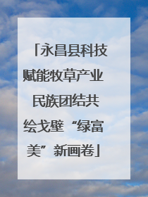 永昌县科技赋能牧草产业 民族团结共绘戈壁“绿富美”新画卷