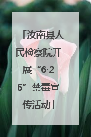 汝南县人民检察院开展“6·26”禁毒宣传活动