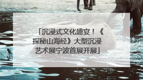 沉浸式文化盛宴！《探秘山海经》大型沉浸艺术展宁波首展开展