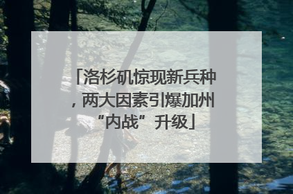 洛杉矶惊现新兵种，两大因素引爆加州“内战”升级