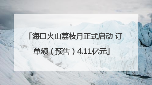 海口火山荔枝月正式启动 订单额（预售）4.11亿元