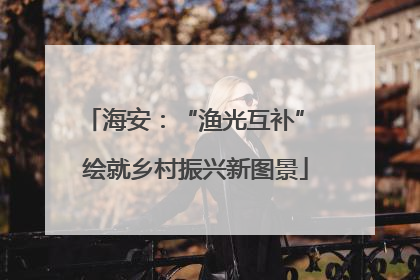 海安：“渔光互补” 绘就乡村振兴新图景