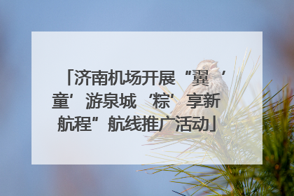 济南机场开展“翼‘童’游泉城‘粽’享新航程”航线推广活动