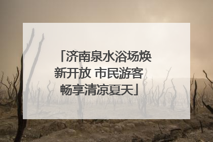 济南泉水浴场焕新开放 市民游客畅享清凉夏天