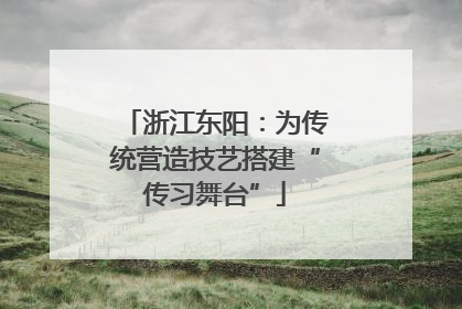 浙江东阳：为传统营造技艺搭建“传习舞台”