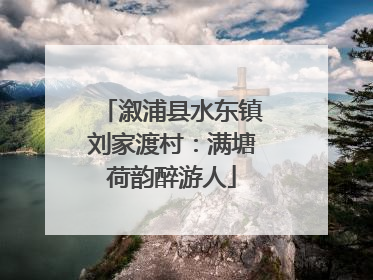溆浦县水东镇刘家渡村：满塘荷韵醉游人