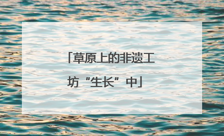 草原上的非遗工坊“生长”中