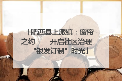肥西县上派镇：窗帘之约——开启社区治理“银发订制”时光