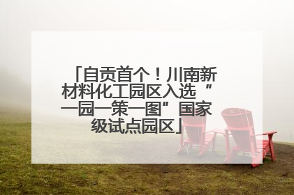 自贡首个！川南新材料化工园区入选“一园一策一图”国家级试点园区