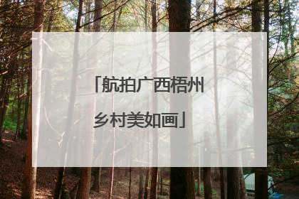 航拍广西梧州乡村美如画