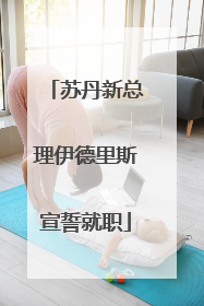 苏丹新总理伊德里斯宣誓就职