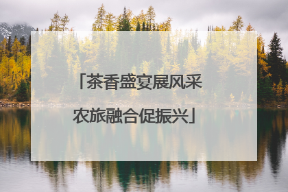 茶香盛宴展风采 农旅融合促振兴