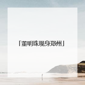 董明珠现身郑州