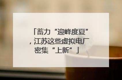 蓄力“迎峰度夏”，江苏这些虚拟电厂密集“上新”