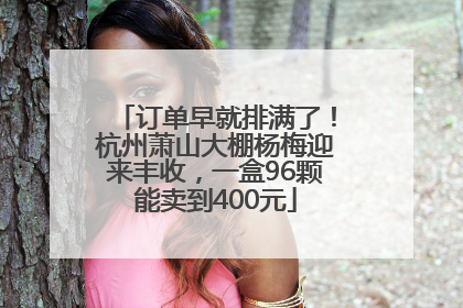 订单早就排满了！杭州萧山大棚杨梅迎来丰收，一盒96颗能卖到400元